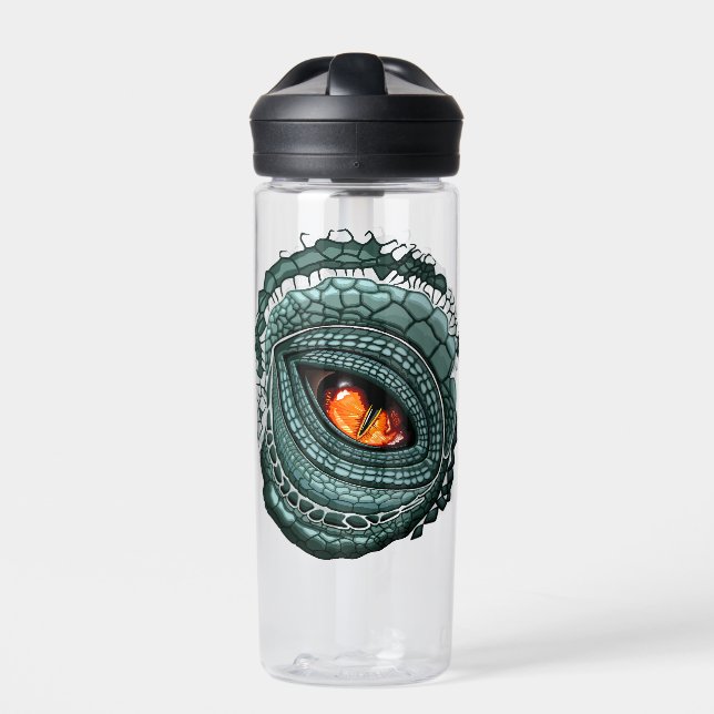 Bouteille D'eau Œil de prédateur reptile primal (Extérieur)
