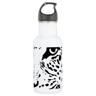 Bouteille D'eau Oeil noir et blanc du léopard