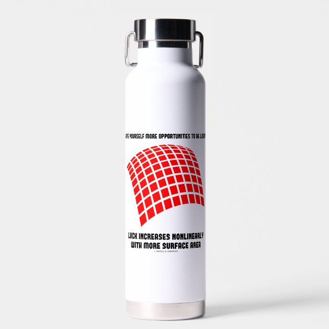 Bouteille D'eau Offrez-vous des opportunités de la chance Surface  (Avant)