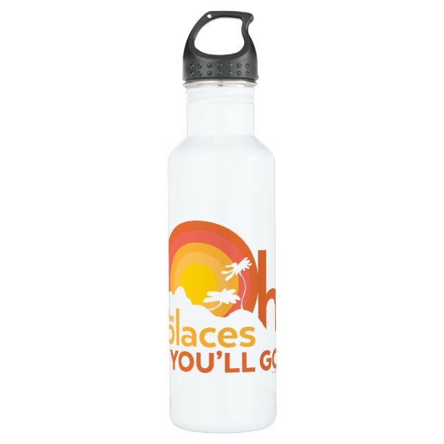 Bouteille D'eau Oh, Les Endroits Où Tu Vas Aller ! Typographie du  (Devant)