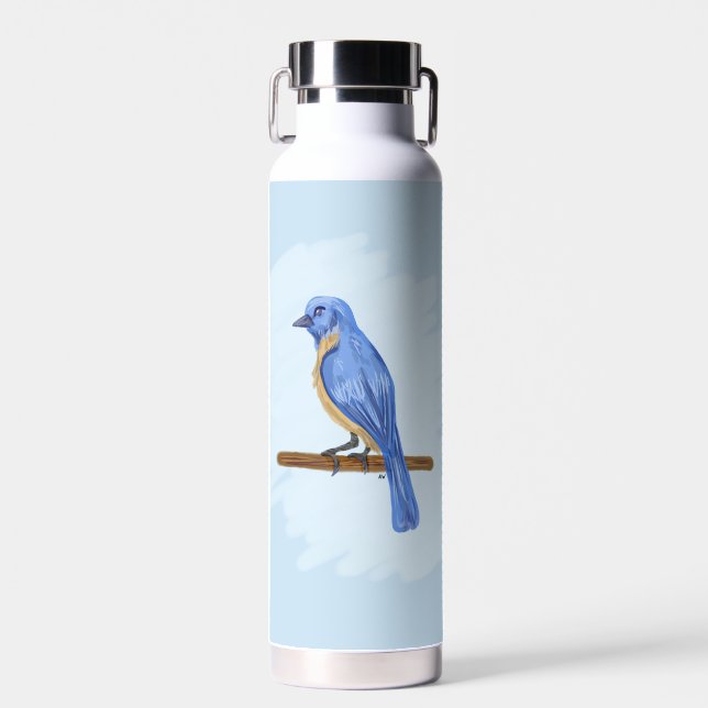 Bouteille D'eau Oiseau bleu (Avant)