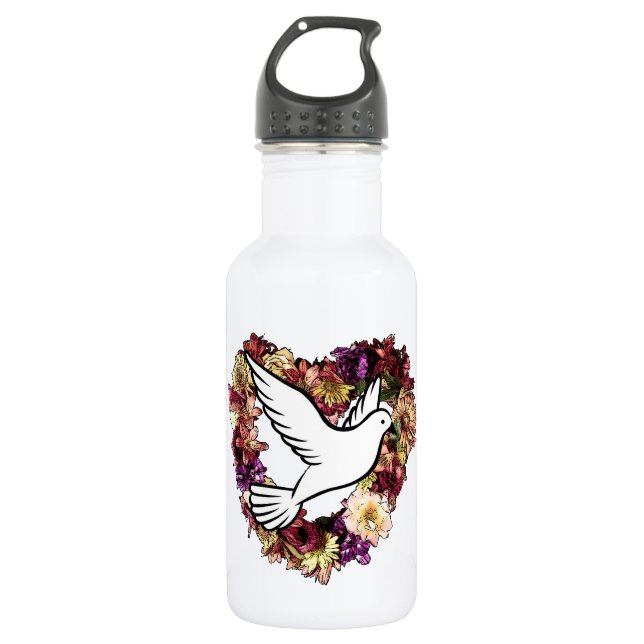 Bouteille D'eau Oiseau de l'amour (Devant)
