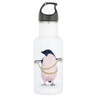 Bouteille D'eau Oiseau Drôle Du Pingouin À L'Alimentation