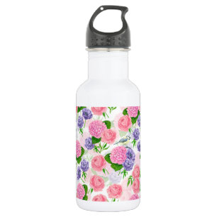 Bouteille D'eau Oiseau et fleurs