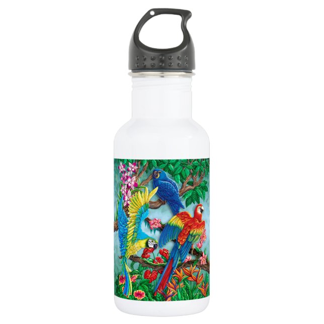Bouteille D'eau Oiseaux du paradis (Devant)