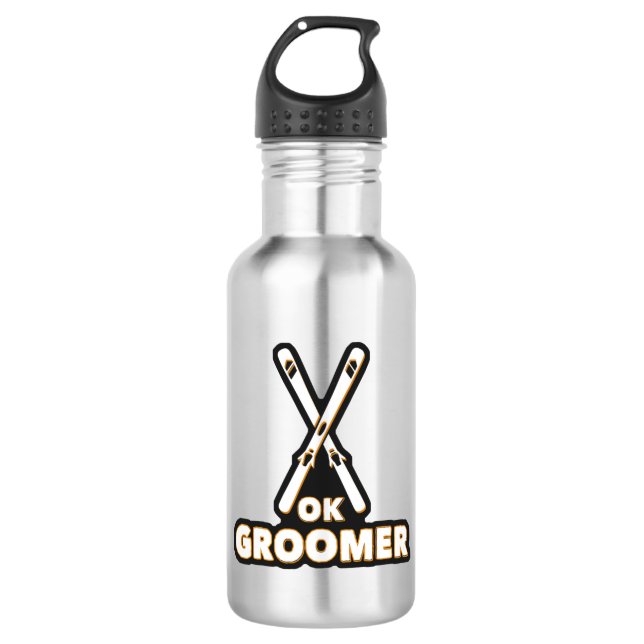 Bouteille D'eau Ok Groomer Skis (Devant)