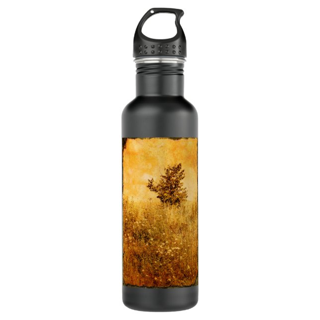 Bouteille D'eau Old Picture of Landscape (Devant)