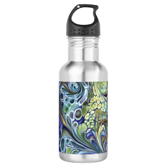 Bouteille D'eau Olive vert, purple blue burgundy (Devant)