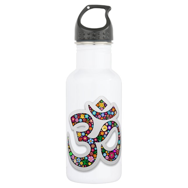 Bouteille D'eau Om Ohm Aum Namaste Yoga (Devant)