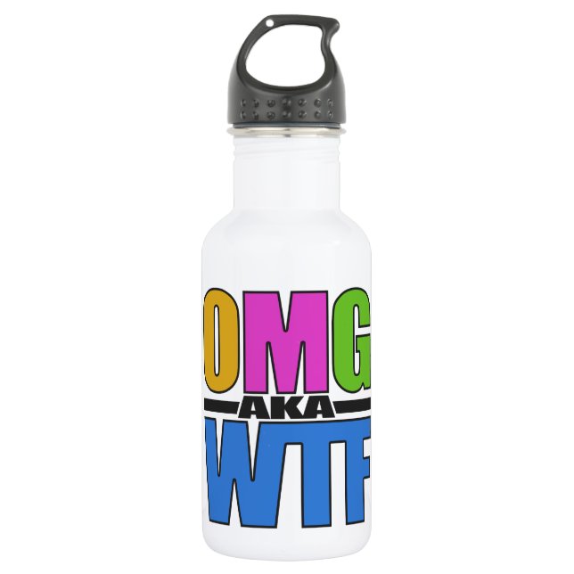 Bouteille D'eau OMG aka WTF (Devant)