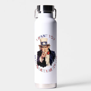 Bouteille D'eau Oncle Sam Je Veux Que Vous Célébriez Comme Si C'ét