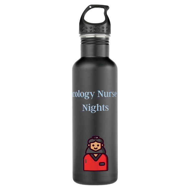Bouteille D'eau Oncology Nurse On Nights (Devant)