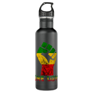 Bouteille D'eau One Love Reggae Fist Rasta Reggae Music Jamaïque R