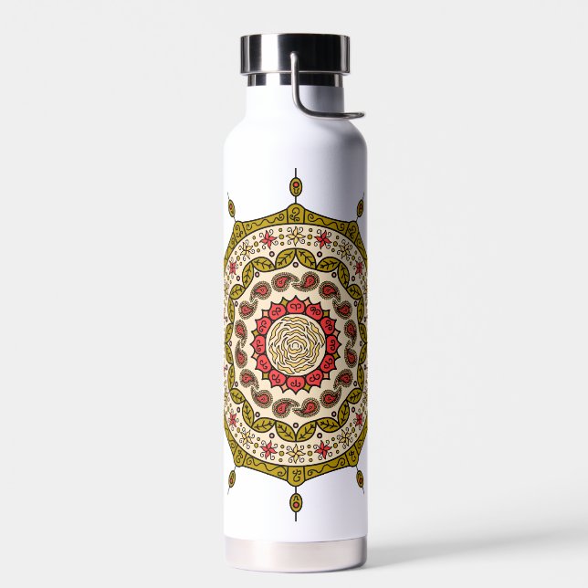 Bouteille D'eau Or Imaginaire Mehndi (Gauche)
