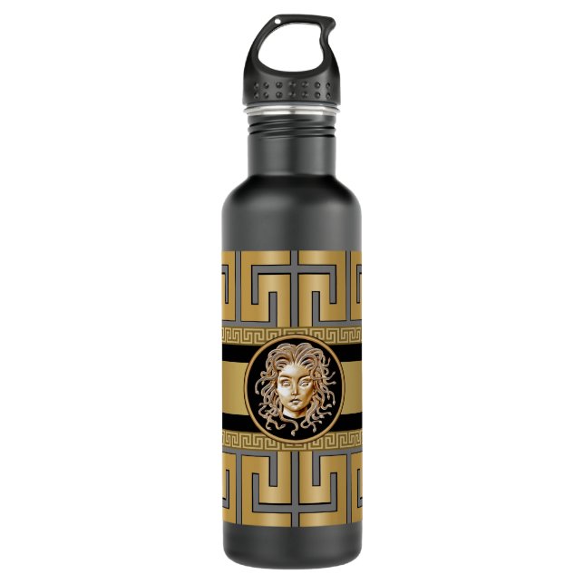 Bouteille D'eau Or Medusa de luxe (Devant)