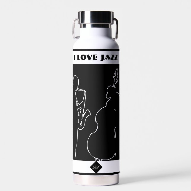 Bouteille D'eau Orchestre de jazz Water Bottle (Avant)
