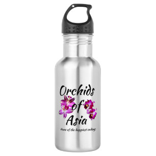 Bouteille D'eau Orchidées d'Asie