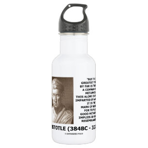 Bouteille D'eau Ordre d'Aristote de marque de métaphore de