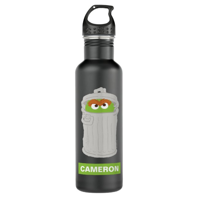 Bouteille D'eau Oscar le Groupement et sa poubelle | Ajouter Votre (Devant)