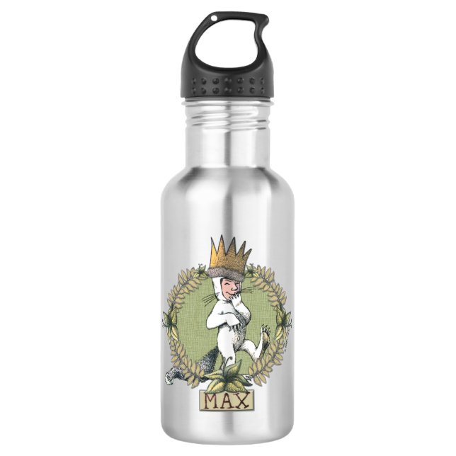 Bouteille D'eau Où sont les choses sauvages | Insigne max. (Devant)