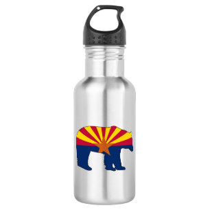 Bouteille D'eau Ours au drapeau de l'Arizona