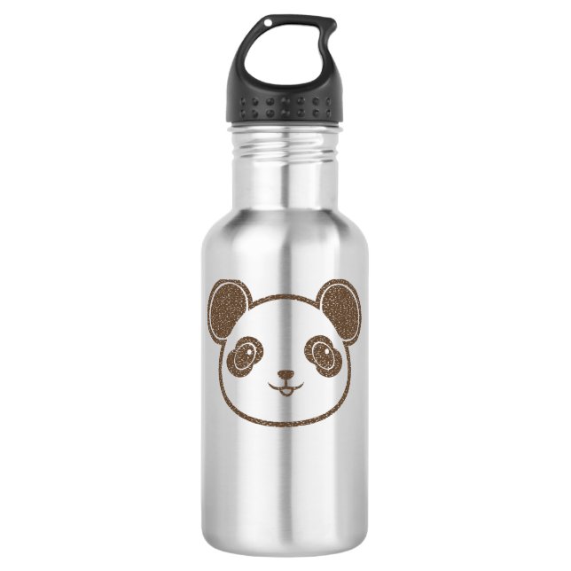 Bouteille D'eau Ours de panda en détresse (Devant)