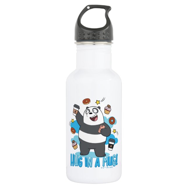 Bouteille D'eau Ours de Panda - Enferré dans une Mug ! (Devant)
