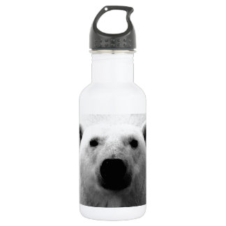 Bouteille D'eau Ours polaire noir et blanc