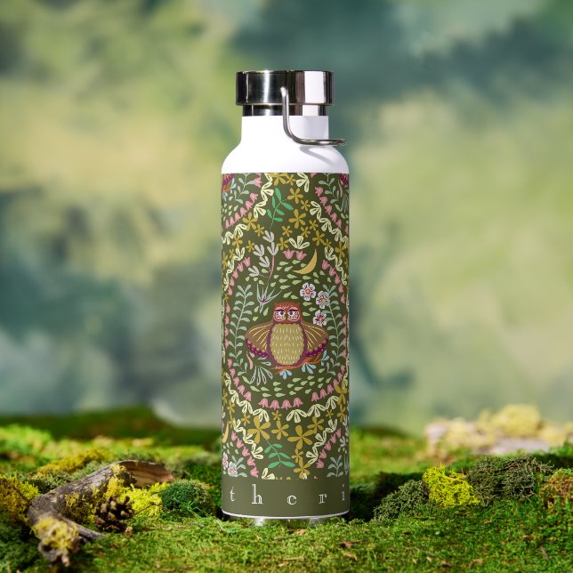 Bouteille D'eau Owl Folk Green (Extérieur)