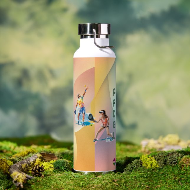 Bouteille d'eau Padel : Collection Style Vibrant V (Extérieur (pivotée))