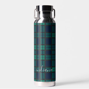 Bouteille D'eau Paid Black Watch Russe Motif Tartan