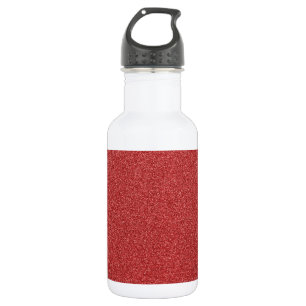 Bouteille D'eau Paillettes rouges, scintillement, fond de paillett