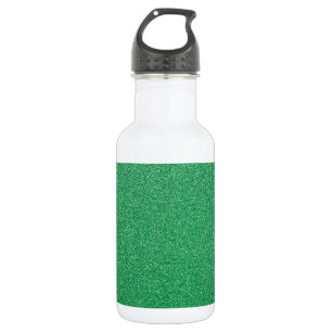 Bouteille D'eau Paillettes vertes, scintillement, fond de paillett