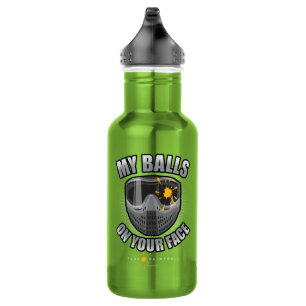 Bouteille D'eau Paintball sur votre visage