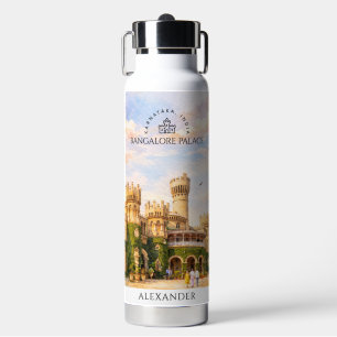 Bouteille D'eau Palais de Bangalore Inde Aquarelle Mémoire de Voya