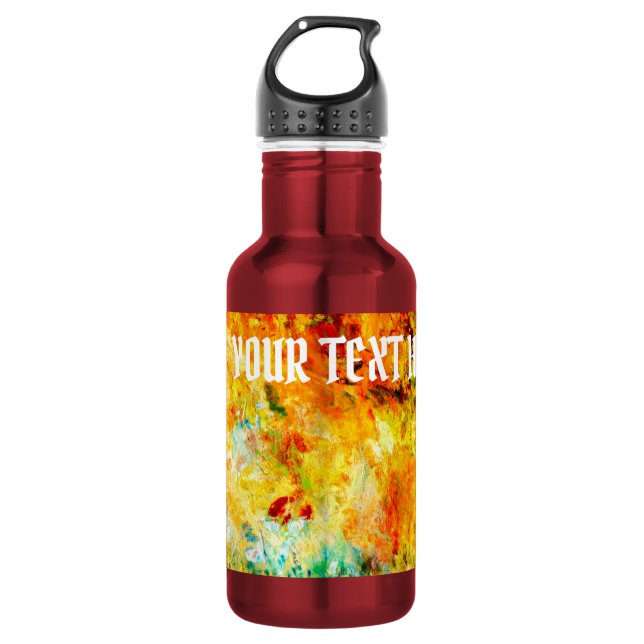 Bouteille D'eau Palette d'Artiste Colorée (Devant)