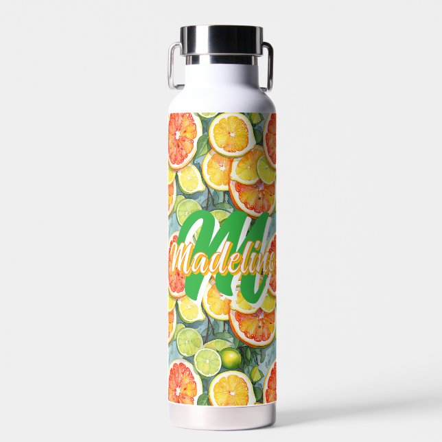 Bouteille D'eau Pamplemousse, citrons, limons et oranges agrumes (Avant)