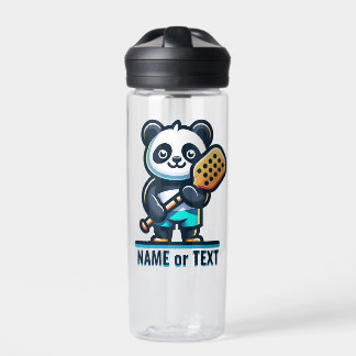 Bouteille D'eau PANDA ajouter votre propre texte - Pickleball Masc