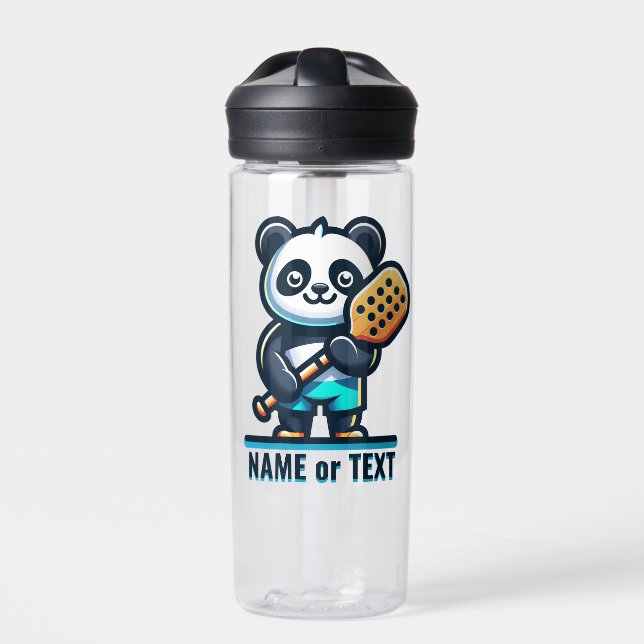 Bouteille D'eau PANDA ajouter votre propre texte - Pickleball Masc (Extérieur)