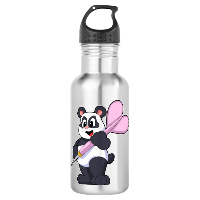 Bouteille D'eau Panda aux fléchettes avec Dart (Devant)