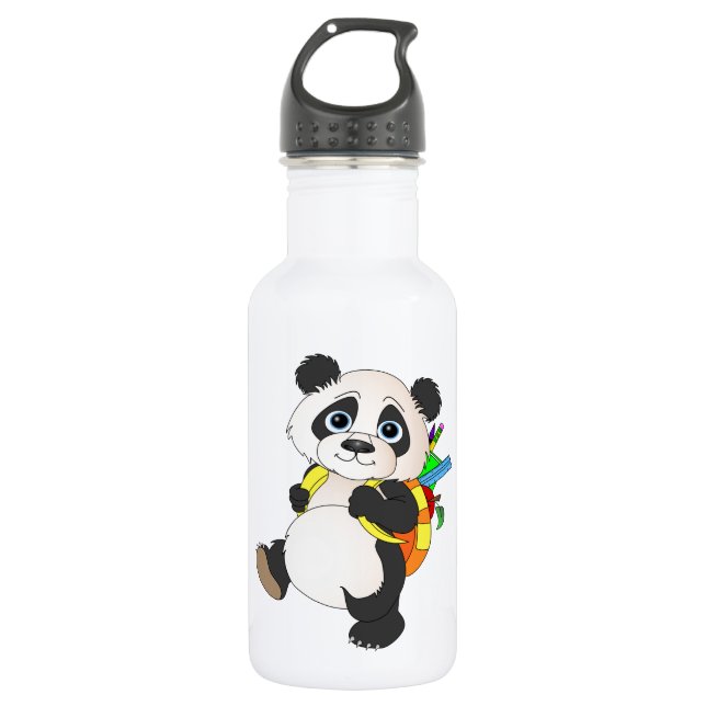 Bouteille D'eau Panda Bear avec sac à dos (Devant)