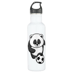 Bouteille D'eau Panda comme joueur de football à Soccer