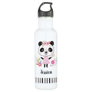 Bouteille D'eau Panda rose pâle