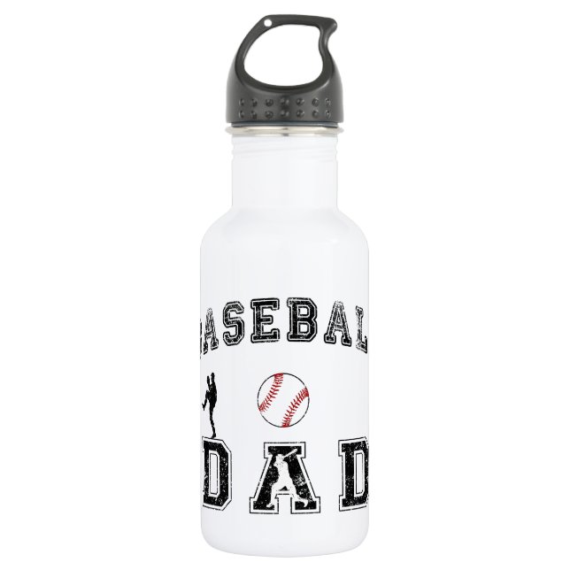 Bouteille D'eau Papa de baseball (Devant)