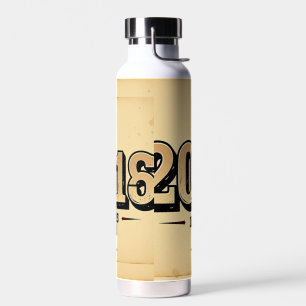 Bouteille D'eau Papa depuis [Année] - Audacieux Typographie Vintag