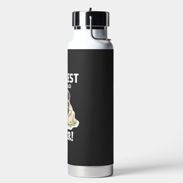 Bouteille D'eau Papa Pug le plus cool jamais (Gym)