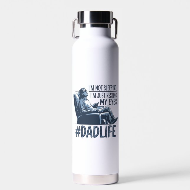 Bouteille D'eau Papa Repose yeux drôle de citation cadeau (Avant)