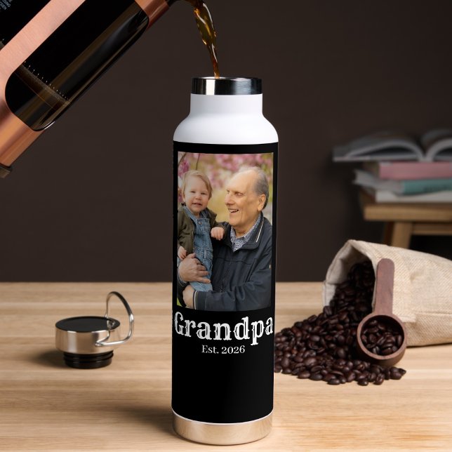Bouteille D'eau Papi a établi cout. année (Créateur téléchargé)