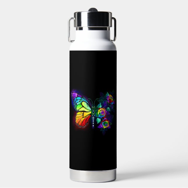 Bouteille D'eau Papillon arc-en-ciel (Salle de sport)