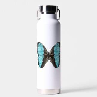 Bouteille D'eau Papillon bleu Insect Art Amour de la nature